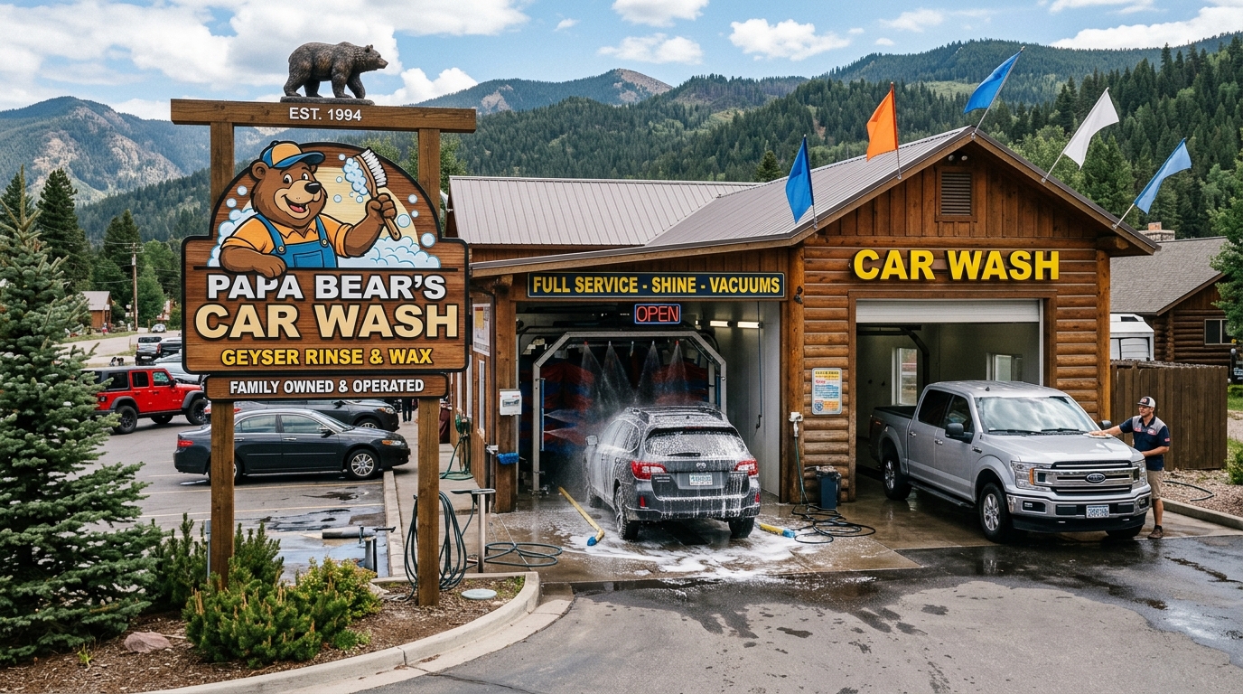 papa bear car wash