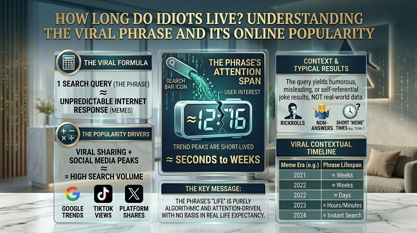 how long do idiots live