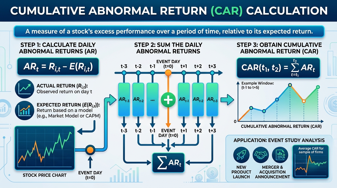 cumulative abnormal return calculation